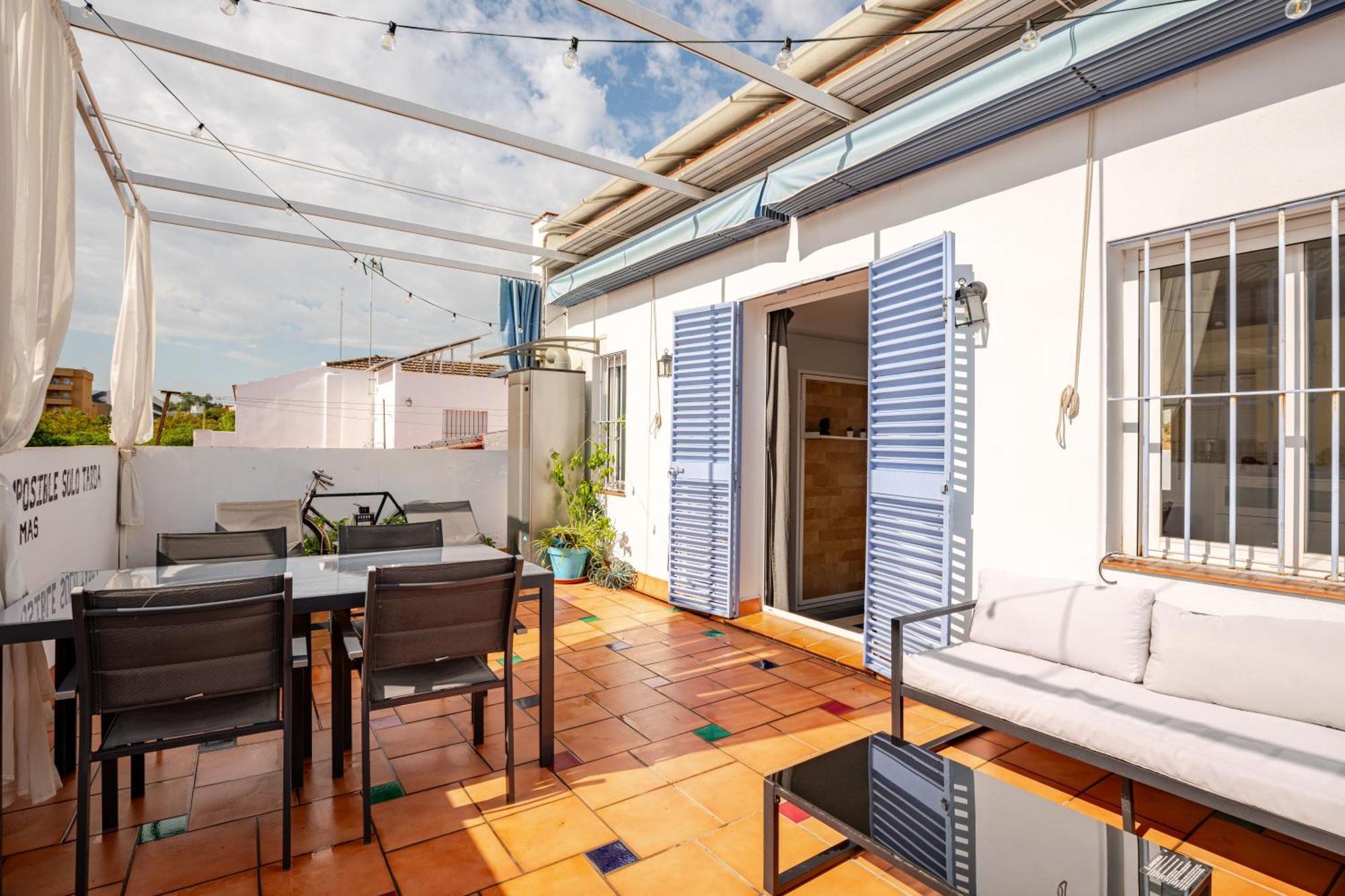Апартаменти Atico La Azotea Con Terraza Privada Севілья Екстер'єр фото